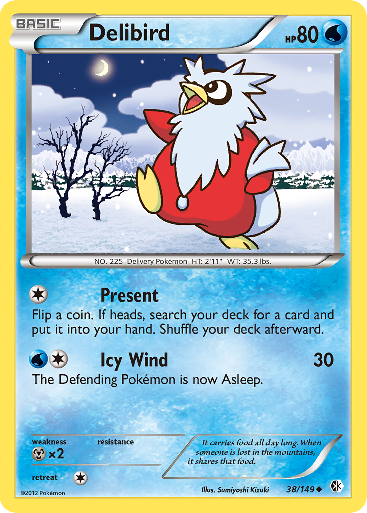 Delibird (38/149) [Black & White: Boundaries Crossed] | Card Merchant Takapuna