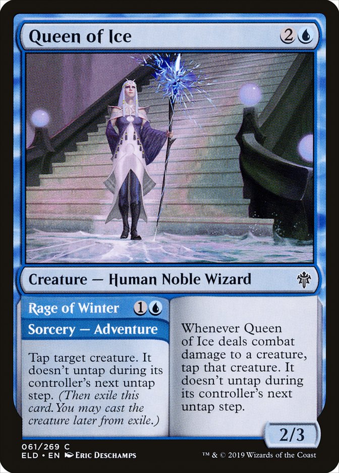 Queen of Ice // Rage of Winter [Throne of Eldraine] | Card Merchant Takapuna