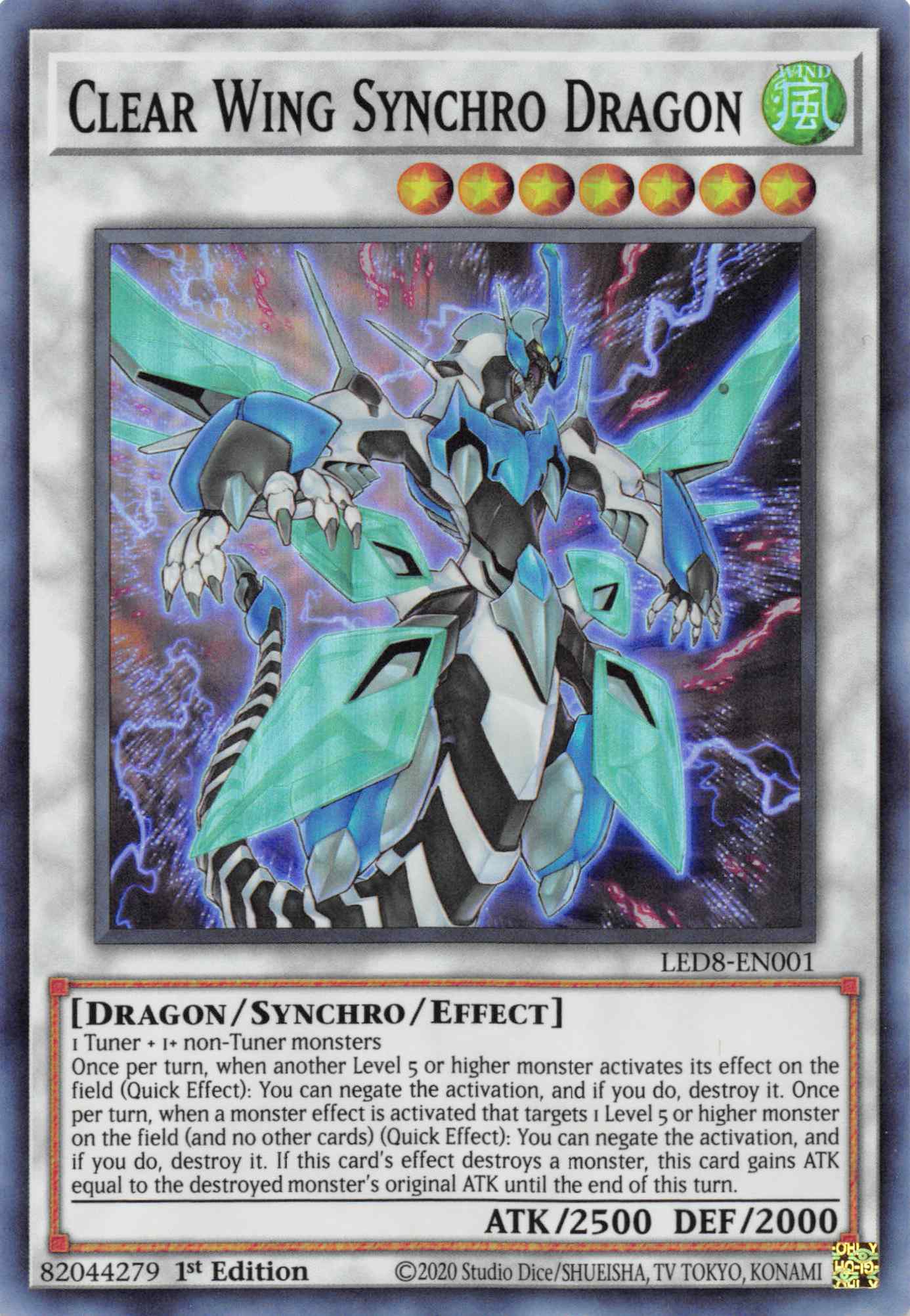 Clear Wing Synchro Dragon [LED8-EN001] Super Rare | Card Merchant Takapuna