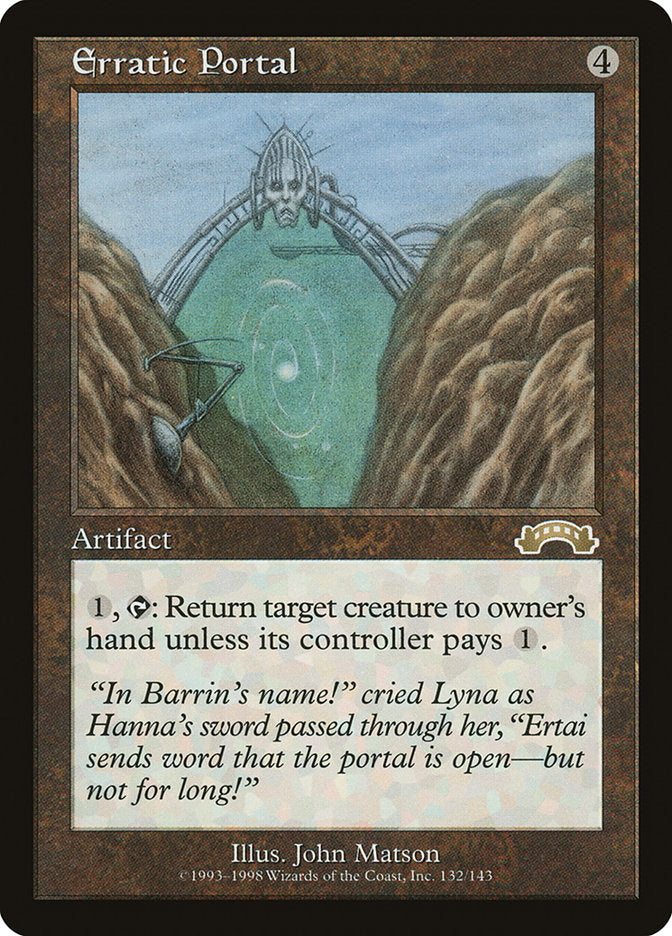 Erratic Portal [Exodus] | Card Merchant Takapuna