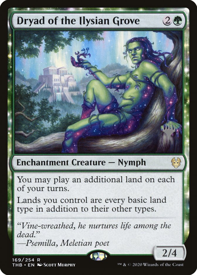 Dryad of the Ilysian Grove (Promo Pack) [Theros Beyond Death Promos] | Card Merchant Takapuna