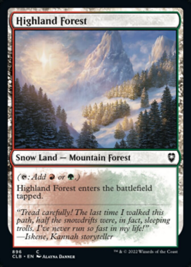 Highland Forest [Commander Legends: Battle for Baldur's Gate] | Card Merchant Takapuna