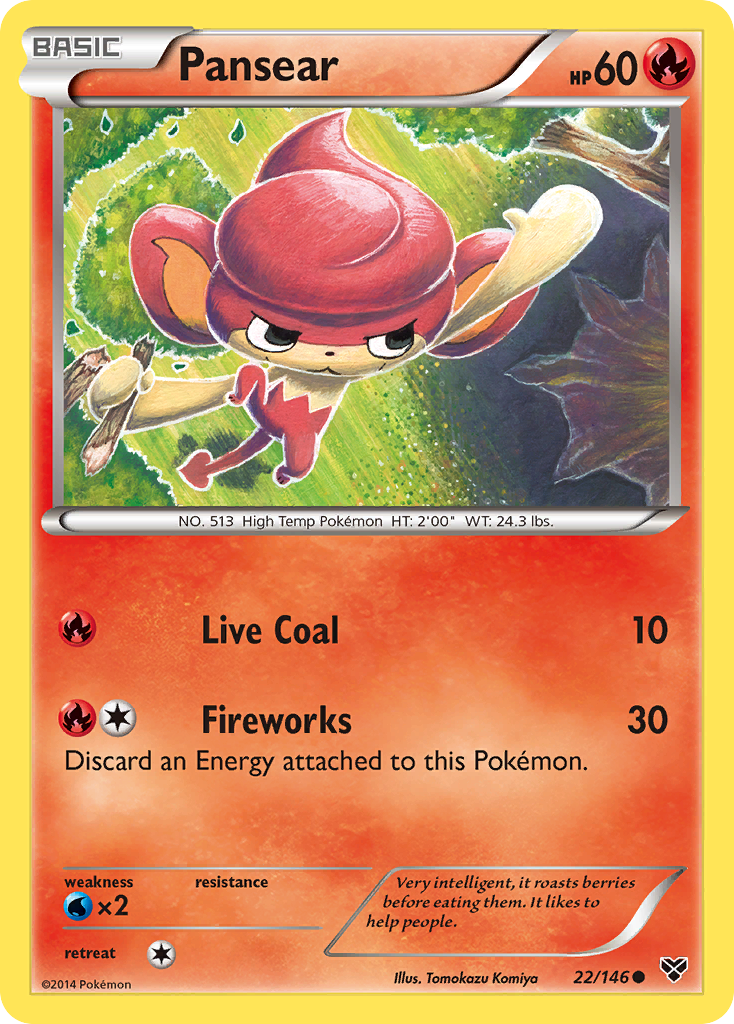 Pansear (22/146) [XY: Base Set] | Card Merchant Takapuna