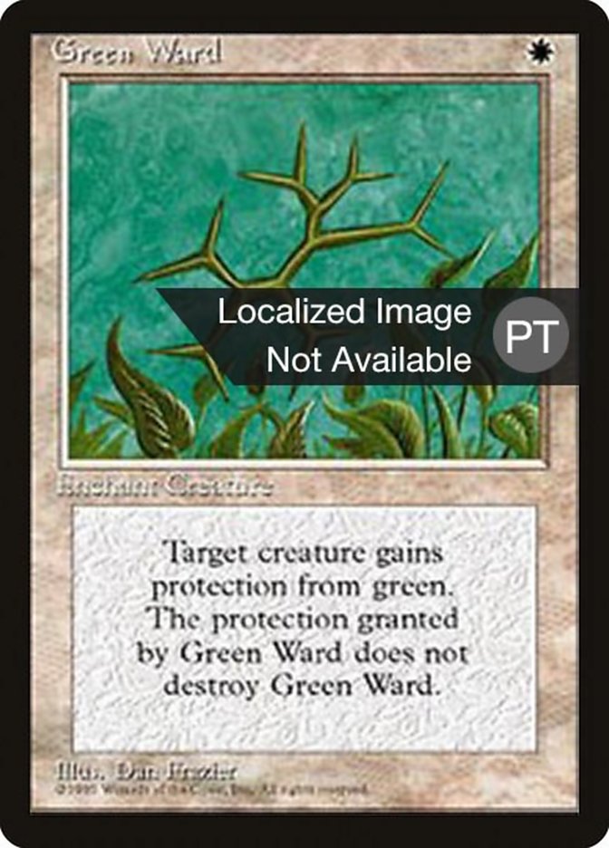 Green Ward [Fourth Edition (Foreign Black Border)] | Card Merchant Takapuna