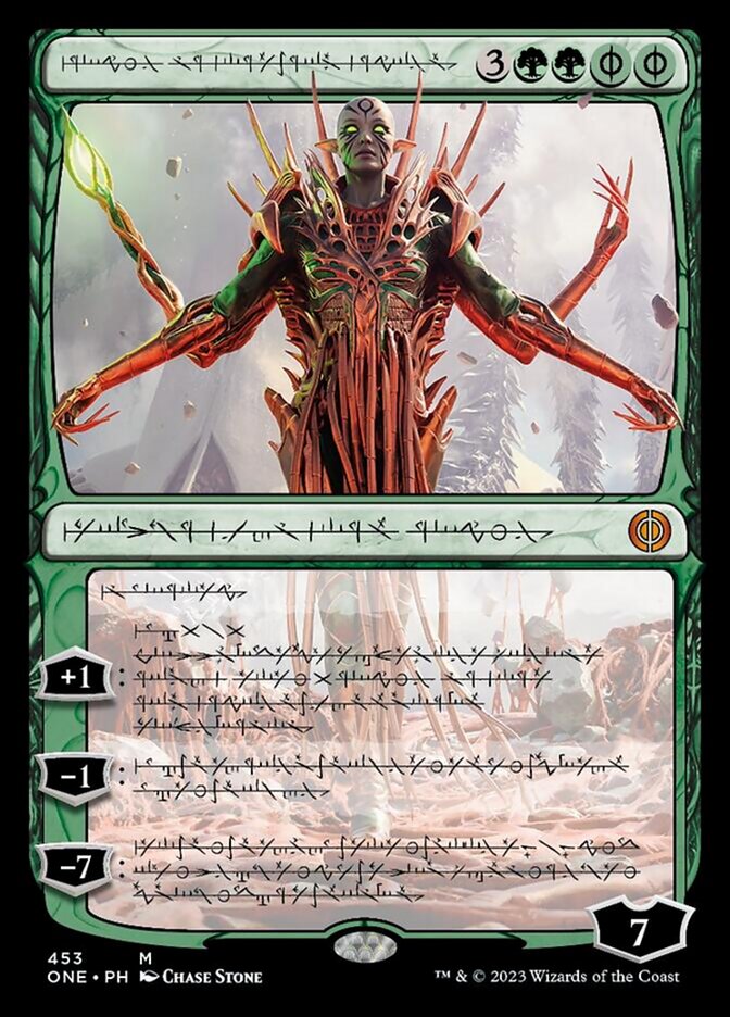 Nissa, Ascended Animist (Phyrexian Step-and-Compleat Foil) [Phyrexia: All Will Be One] | Card Merchant Takapuna