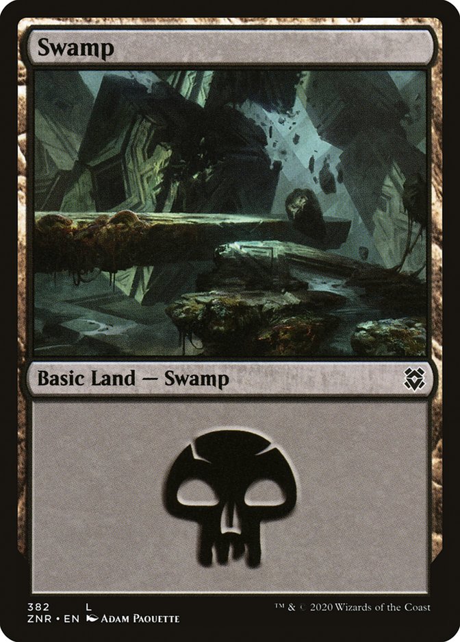 Swamp (382) [Zendikar Rising] | Card Merchant Takapuna