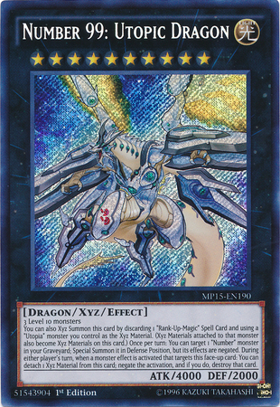 Number 99: Utopic Dragon [MP15-EN190] Secret Rare | Card Merchant Takapuna