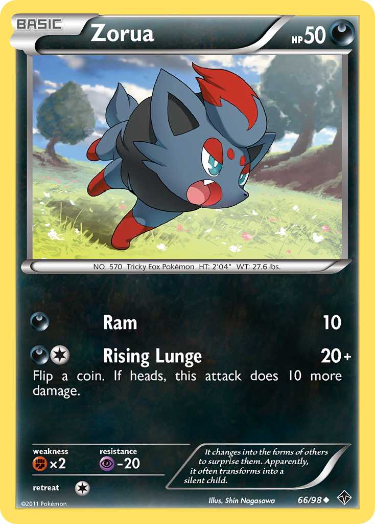 Zorua (66/98) [Black & White: Emerging Powers] | Card Merchant Takapuna