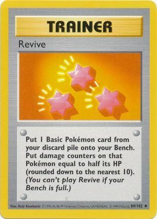 Revive (89/102) [Base Set Shadowless Unlimited] | Card Merchant Takapuna