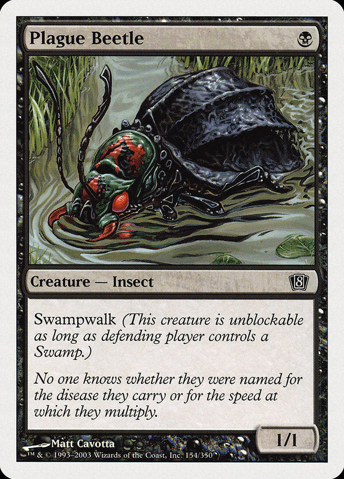 Plague Beetle [Eighth Edition] | Card Merchant Takapuna