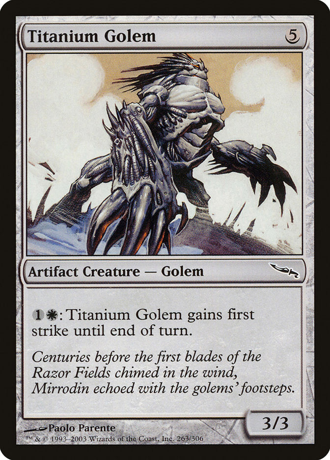 Titanium Golem [Mirrodin] | Card Merchant Takapuna