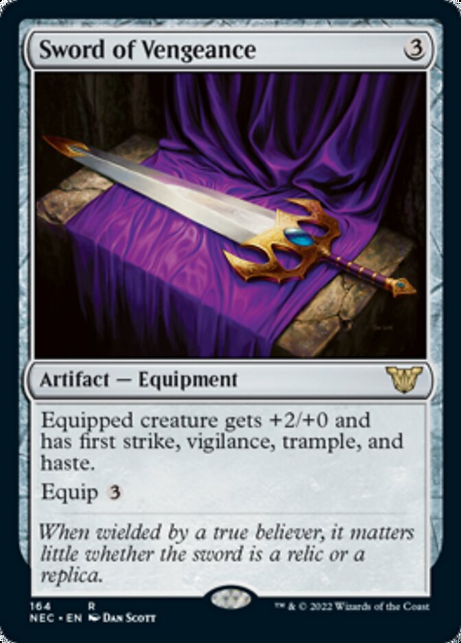 Sword of Vengeance [Kamigawa: Neon Dynasty Commander] | Card Merchant Takapuna