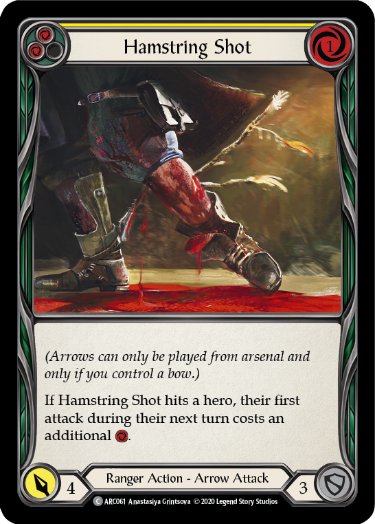 Hamstring Shot (Yellow) [U-ARC061] (Arcane Rising Unlimited)  Unlimited Normal | Card Merchant Takapuna