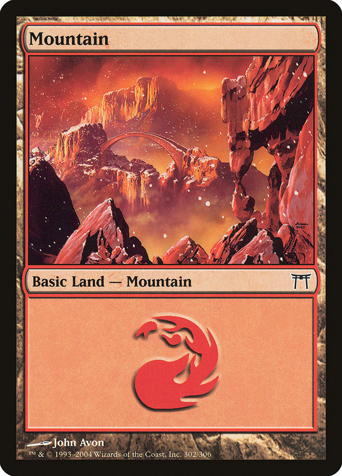 Mountain (302) [Champions of Kamigawa] | Card Merchant Takapuna