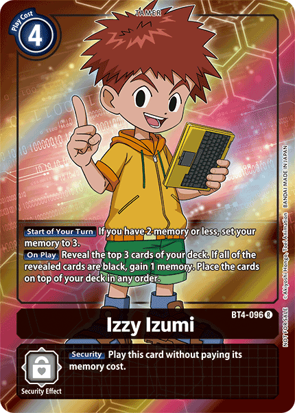 Izzy Izumi [BT4-096] (Buy-A-Box Promo) [Great Legend Promos] | Card Merchant Takapuna