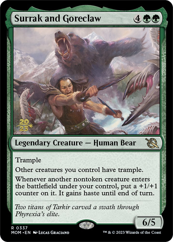 Surrak and Goreclaw [March of the Machine Prerelease Promos] | Card Merchant Takapuna