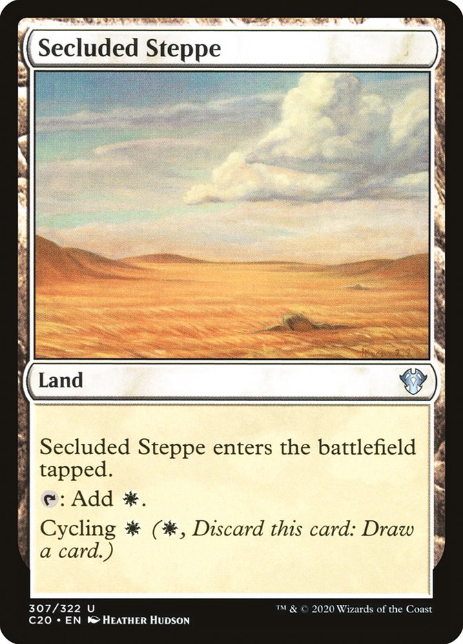 Secluded Steppe [Commander 2020] | Card Merchant Takapuna