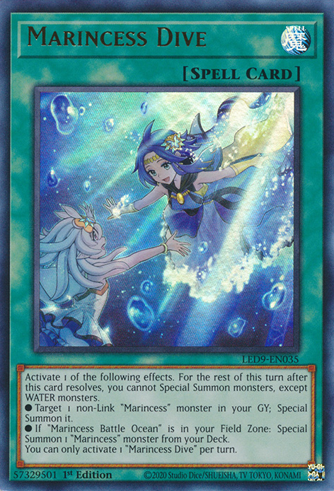 Marincess Dive [LED9-EN035] Ultra Rare | Card Merchant Takapuna