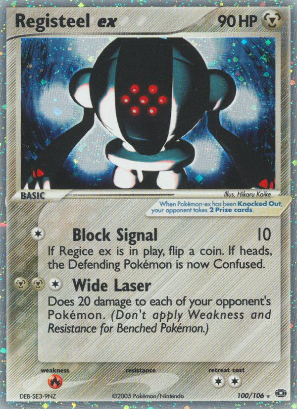 Registeel ex (100/106) [EX: Emerald] | Card Merchant Takapuna