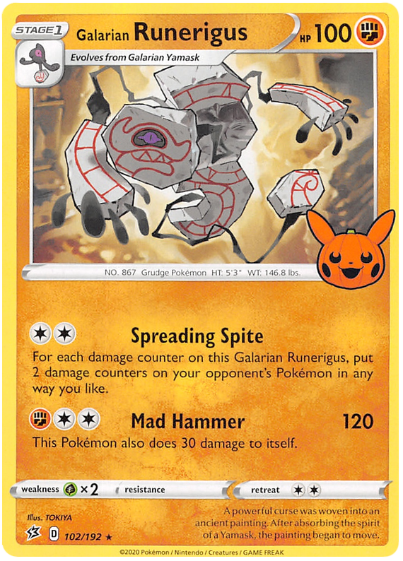 Galarian Runerigus (102/192) [Trick or Trade 2023] | Card Merchant Takapuna