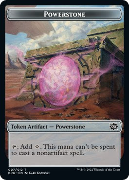 Powerstone // Construct (005) Double-Sided Token [The Brothers' War Tokens] | Card Merchant Takapuna