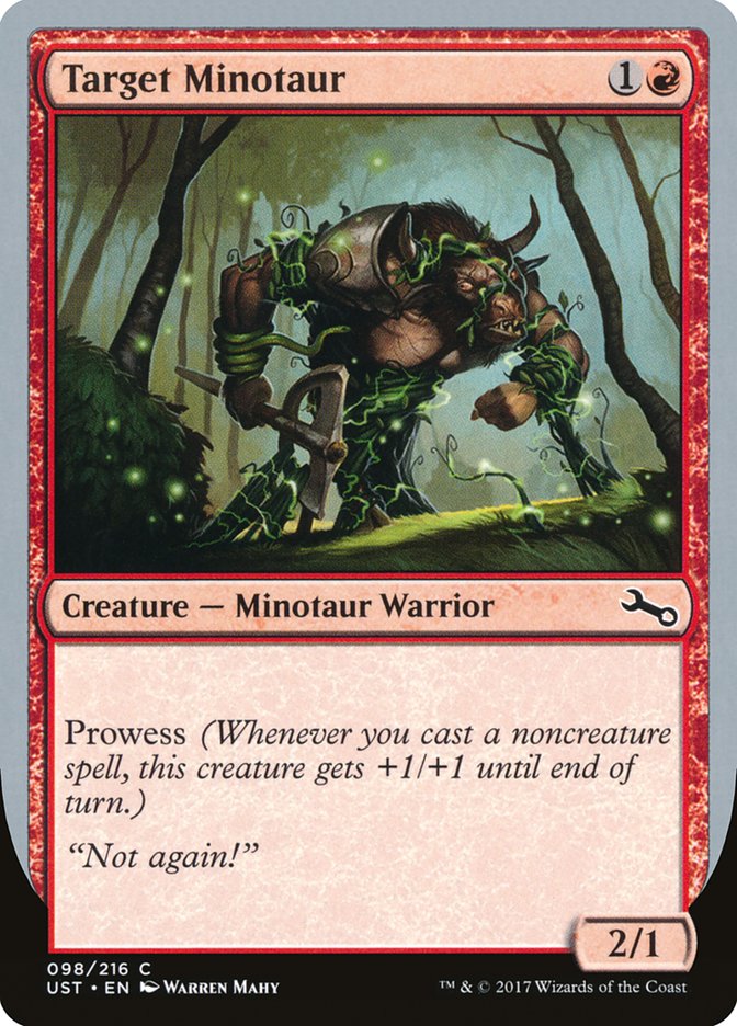 Target Minotaur (Vine Art) [Unstable] | Card Merchant Takapuna