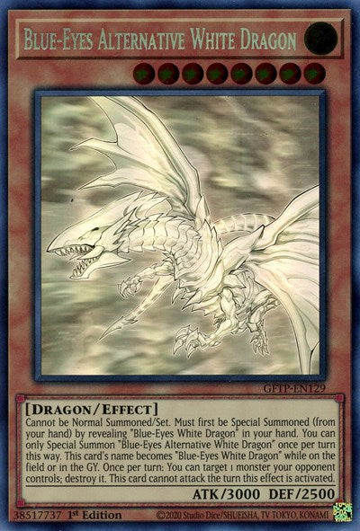 Blue-Eyes Alternative White Dragon [GFTP-EN129] Ghost Rare | Card Merchant Takapuna