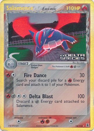 Salamence (14/113) (Delta Species) (Stamped) [EX: Delta Species] | Card Merchant Takapuna