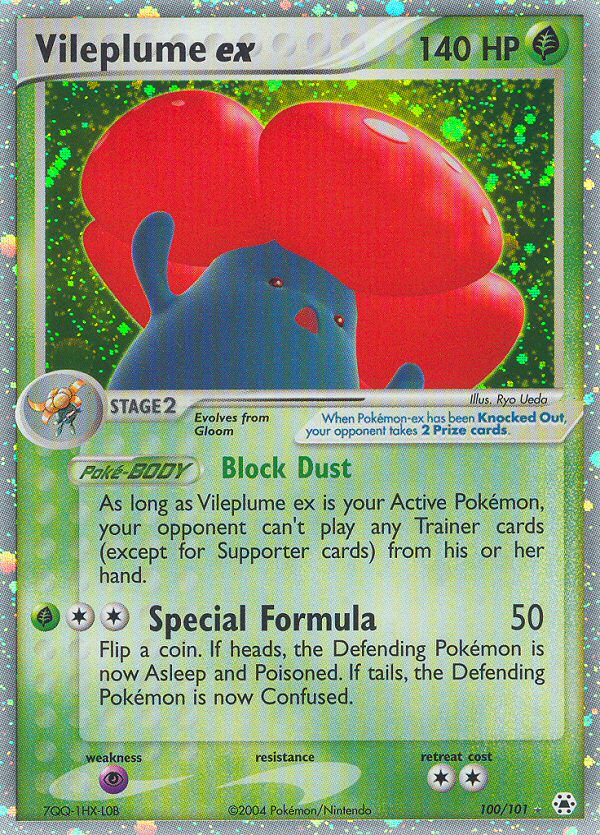 Vileplume ex (100/101) [EX: Hidden Legends] | Card Merchant Takapuna