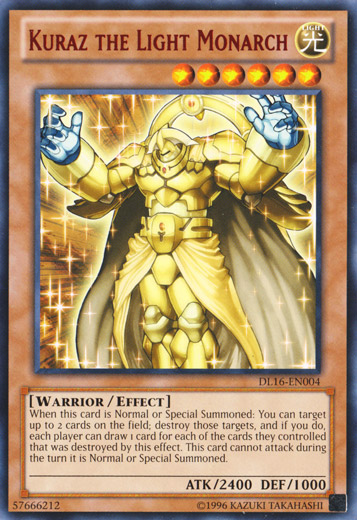 Kuraz the Light Monarch (Red) [DL16-EN004] Rare | Card Merchant Takapuna