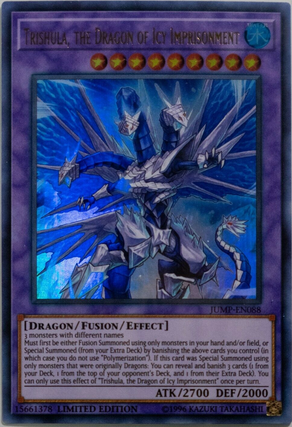 Trishula, the Dragon of Icy Imprisonment [JUMP-EN088] Ultra Rare | Card Merchant Takapuna