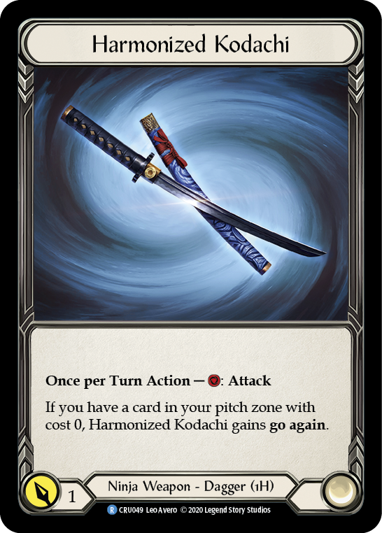 Harmonized Kodachi [CRU049] (Crucible of War)  1st Edition Normal | Card Merchant Takapuna