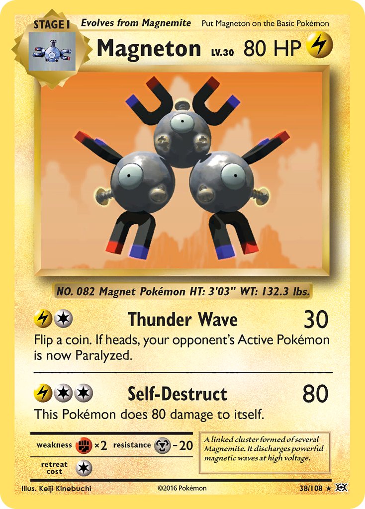 Magneton (38/108) (Theme Deck Exclusive) [XY: Evolutions] | Card Merchant Takapuna