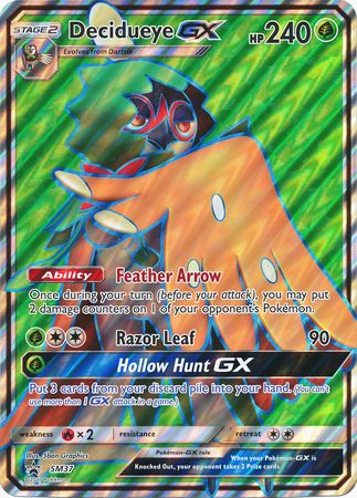 Decidueye GX (SM37) (Jumbo Card) [Sun & Moon: Black Star Promos] | Card Merchant Takapuna