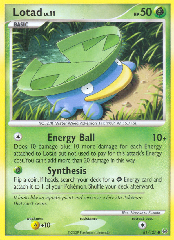 Lotad (81/127) [Platinum: Base Set] | Card Merchant Takapuna