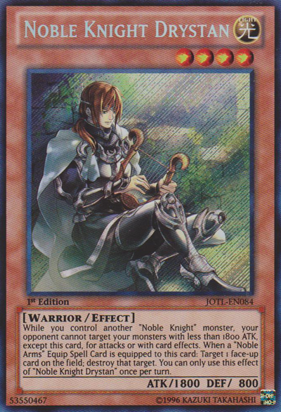 Noble Knight Drystan [JOTL-EN084] Secret Rare | Card Merchant Takapuna