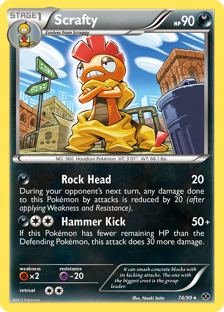 Scrafty (74/99) [Black & White: Next Destinies] | Card Merchant Takapuna