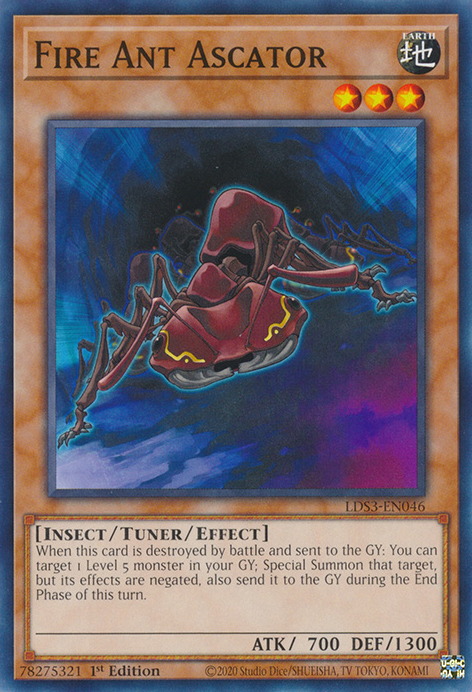 Fire Ant Ascator [LDS3-EN046] Common | Card Merchant Takapuna