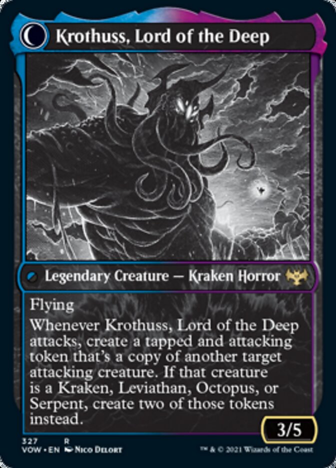 Runo Stromkirk // Krothuss, Lord of the Deep (Showcase Eternal Night) [Innistrad: Crimson Vow] | Card Merchant Takapuna