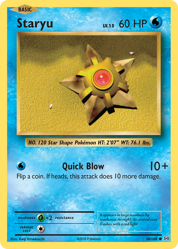 Staryu (30/108) [XY: Evolutions] | Card Merchant Takapuna