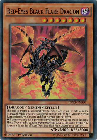 Red-Eyes Black Flare Dragon [CORE-EN020] Super Rare | Card Merchant Takapuna