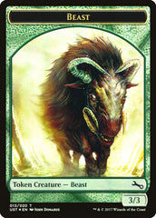 Beast // Beast Double-Sided Token [Unstable Tokens] | Card Merchant Takapuna