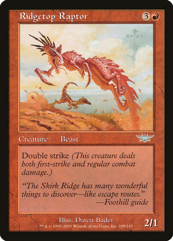 Ridgetop Raptor [Legions] | Card Merchant Takapuna