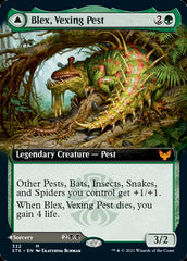 Blex, Vexing Pest // Search for Blex (Extended Art) [Strixhaven: School of Mages] | Card Merchant Takapuna