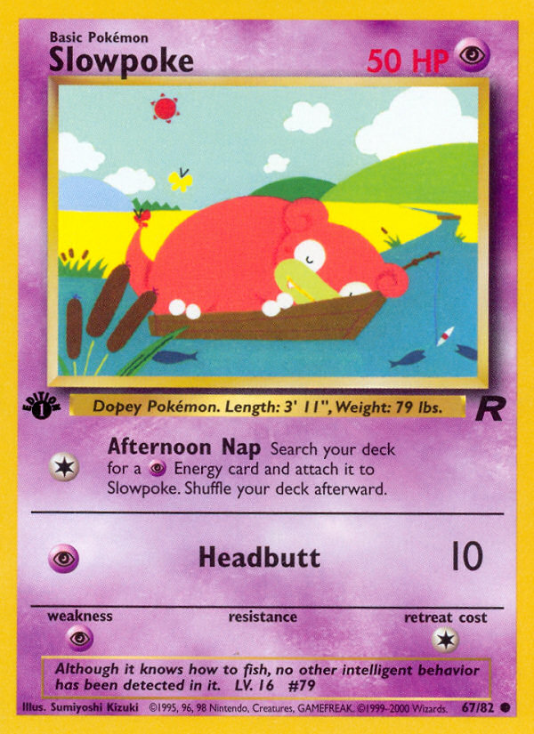 Slowpoke (67/82) [Team Rocket 1st Edition] | Card Merchant Takapuna