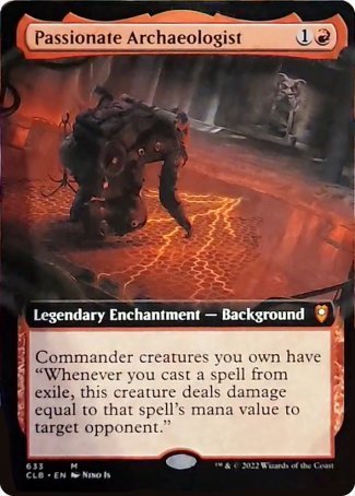 Passionate Archaeologist (Extended Art) [Commander Legends: Battle for Baldur's Gate] | Card Merchant Takapuna