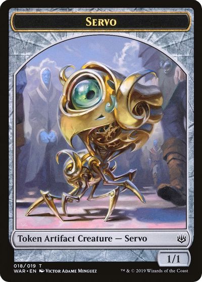 Servo // Dragon Double-Sided Token [Challenger Decks 2020 Tokens] | Card Merchant Takapuna