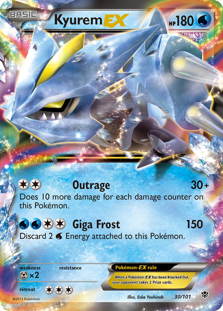 Kyurem EX (30/101) [Black & White: Plasma Blast] | Card Merchant Takapuna