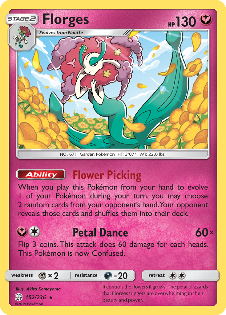 Florges (152/236) [Sun & Moon: Cosmic Eclipse] | Card Merchant Takapuna