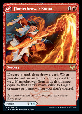 Torrent Sculptor // Flamethrower Sonata [Strixhaven: School of Mages] | Card Merchant Takapuna